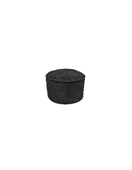 Pouf d'intérieur complet tissu Mouton Anthracite
