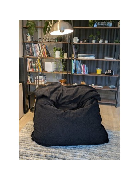 Grand coussin d'intérieur complet tissu Mouton Anthracite
