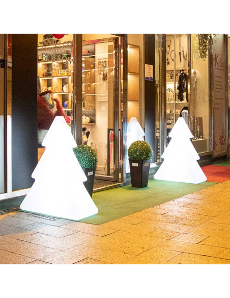 Sapin décoratif lumineux 100cm batterie rechargeable (usage in/outdoor)