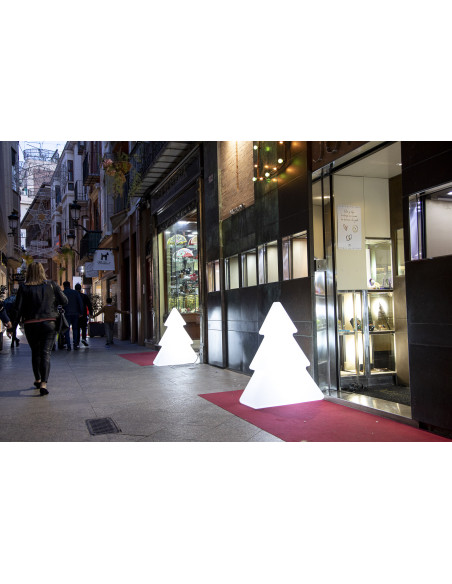 Sapin décoratif lumineux 100cm batterie rechargeable (usage in/outdoor)