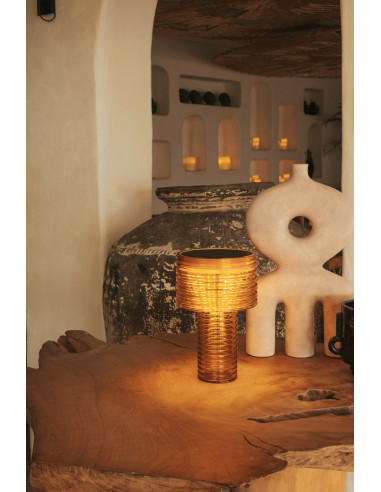 Lampe à poser Ambre Orange...