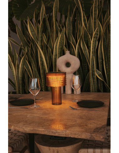 Lampe à poser Ambre Orange...