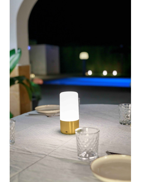 Lampe de table Maia Or batterie rechargeable (9 lampes)