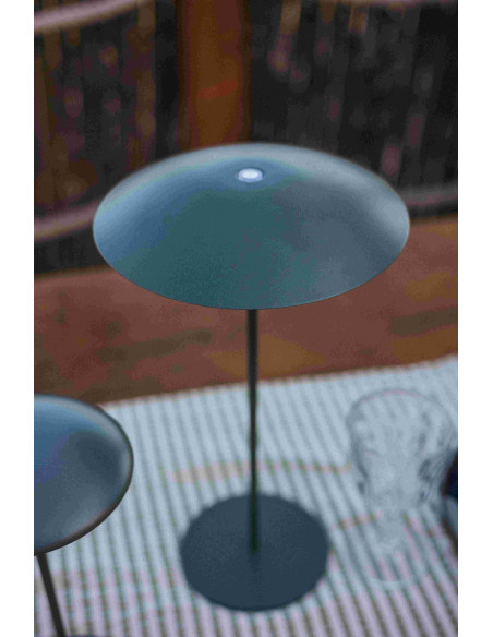 Lampe de table Sardaigne anthracite batterie rechargeable