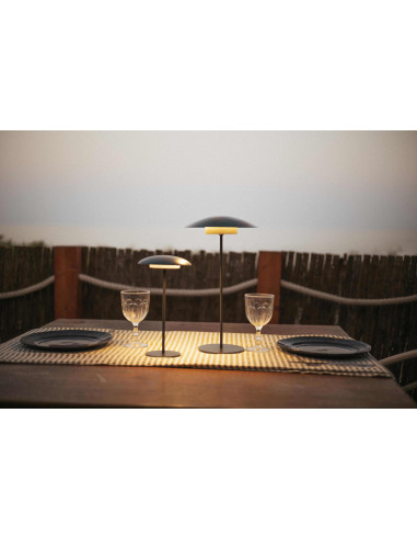 Lampe de table Sardaigne anthracite...