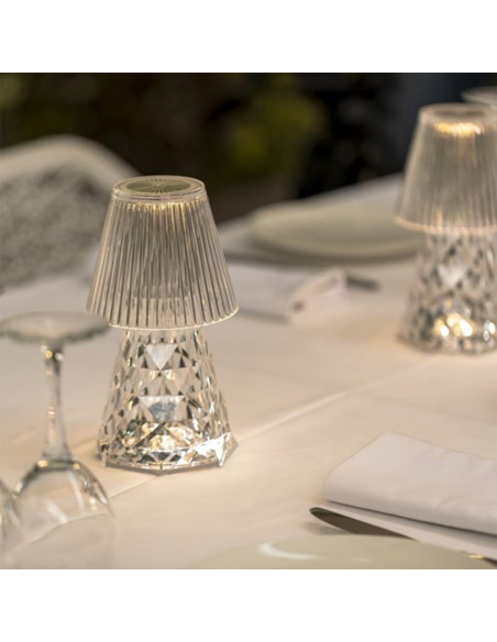 Lampe à poser Luxe Diamond batterie rechargeable