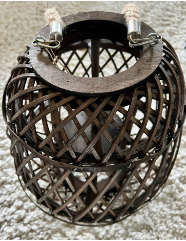 Lanterne Madrague en bambou coloris...