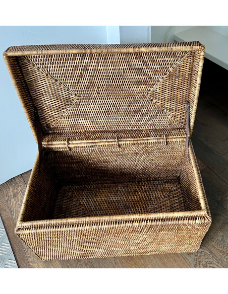 Boite en rotin Savana rectangulaire