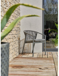 Fauteuil Gatsby alu, corde... 2