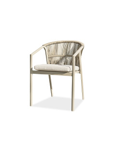 Fauteuil Gatsby alu, corde...