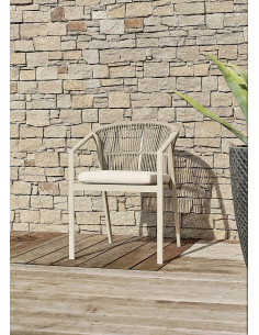 Fauteuil Gatsby alu, corde... 2