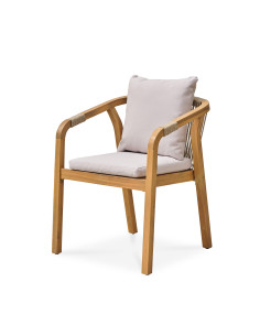 Fauteuil Mykonos en bois et...