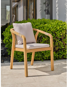 Fauteuil Mykonos en bois et... 2