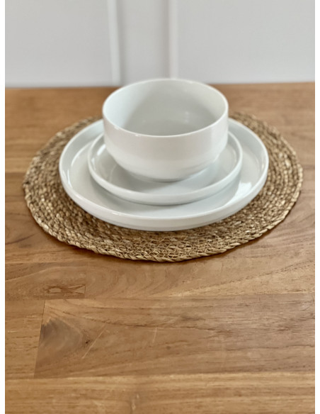 Assiette creuse/salad bowl Minorque Ø15cm Blanc