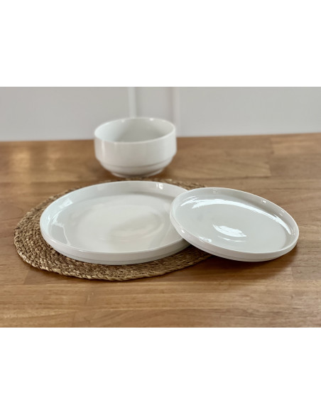 Assiette creuse/salad bowl Minorque Ø15cm Blanc