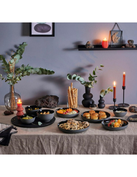 Assiette multi-usages creuse/dessert Etna Ø21cm Lava