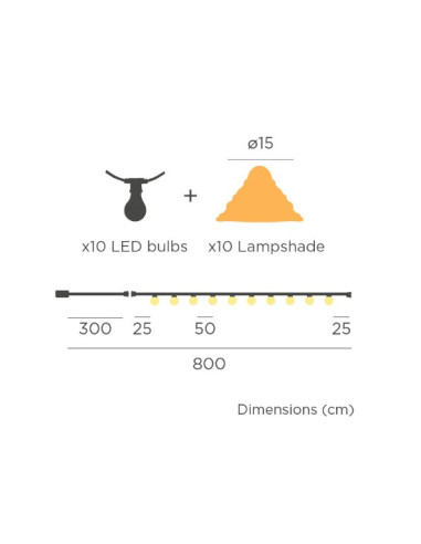 Guirlande lumineuse cable jute,... Guirlande lumineuse cable jute,...