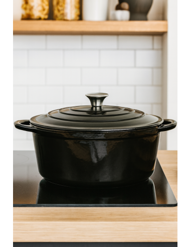 Cocotte fonte ronde Ø26cm noire