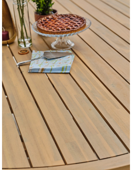 Table Mykonos en bois Ø180cm (8 pers)