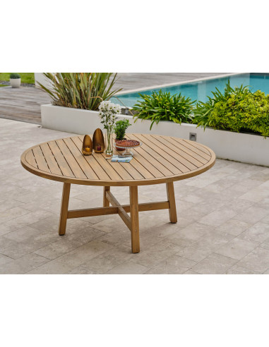 Table Mykonos en bois Ø180cm (8 pers)