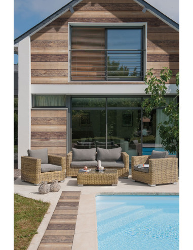 Salon bas Madrid 4 pers en résine...