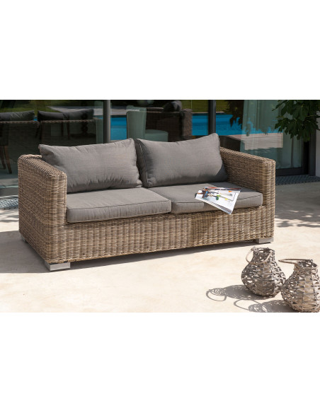 Salon bas Madrid 4 pers en résine tressée