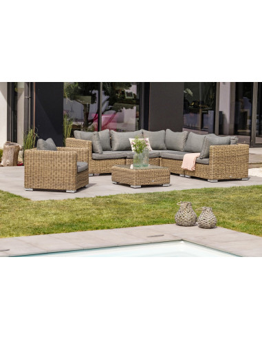 Salon bas Madrid 6 pers en résine...