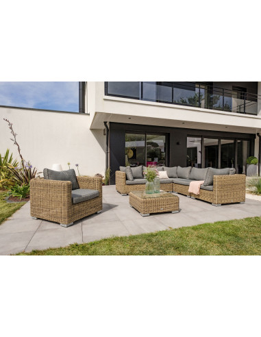 Salon bas Madrid 6 pers en résine...