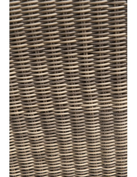 Salon bas Madrid 6 pers en résine tressée coloris miel