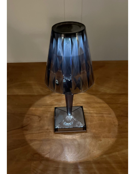 Lampe Led Paloma coloris fumée H26cm