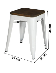 Tabouret bas Industriel... 2