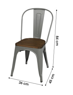 Chaise Industriel métal...