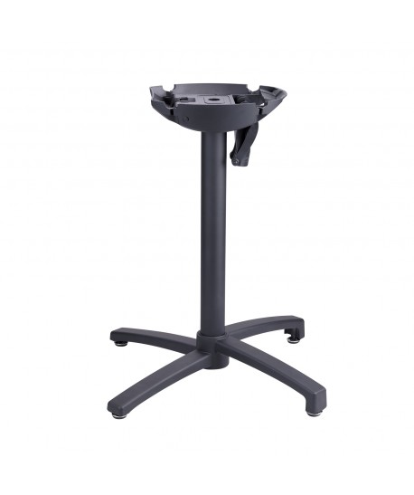 Pied X-ONE 4 branches alu laqué NOIR