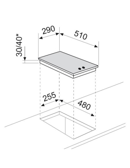 Plaque cuisson domino électrique 2 plaques 3500W