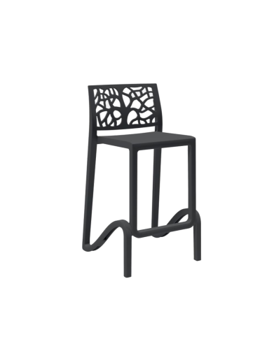 Tabouret haut Maori Anthracite
