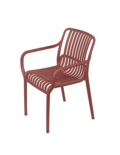 Fauteuil CADAQUES terracota 2