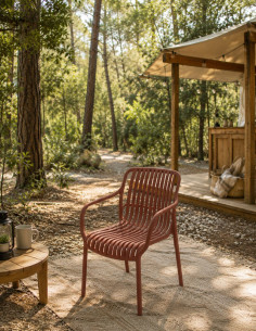 Fauteuil CADAQUES terracota 2