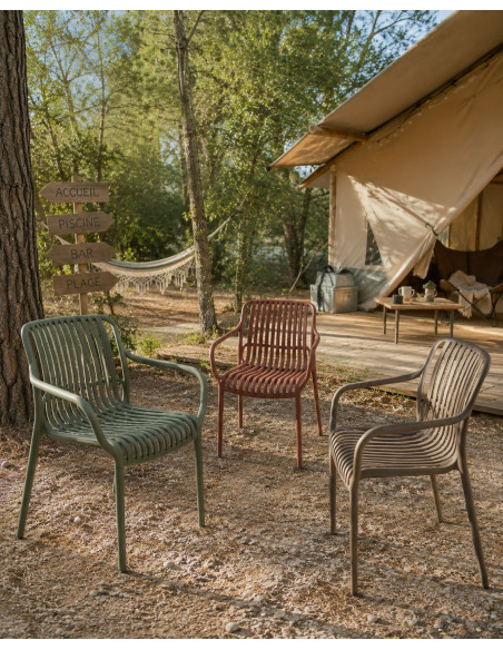 Fauteuil CADAQUES terracota