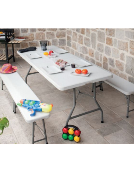Table pliante de collectivité réception 180x70x74cm