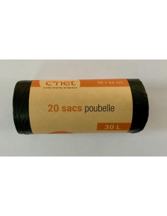Sac poubelle 30 L noir...