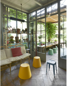 Tabouret bas Alibaba rouge 2