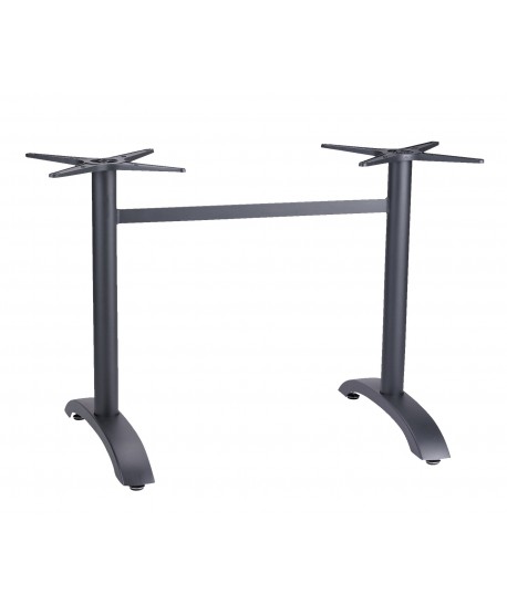 Pied ECOFIX Double alu laqué NOIR