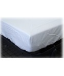 Drap housse 160x200cm polycoton blanc