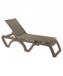 Bain de soleil Jamaica, armature TAUPE toile TAUPE, empilable