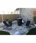 Chilienne cadre alu, toile ANTHRACITE