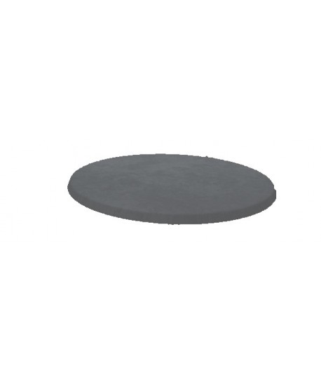 Plateau stratifié moulé Ø60cm Anthracite