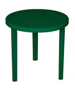 Table Ø70cm Milano vert résine de synthèse