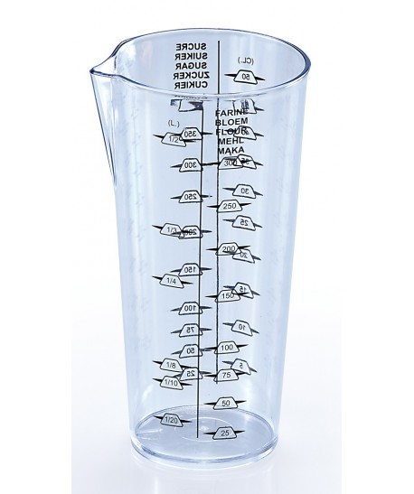 Verre Doseur gradué 0.50L en plastique