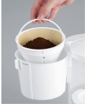 Cafetière électrique 10 Tasses, 800W Blanc