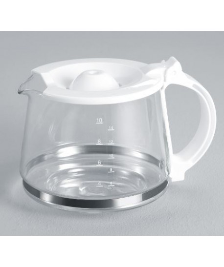Cafetière électrique 10 Tasses, 800W Blanc